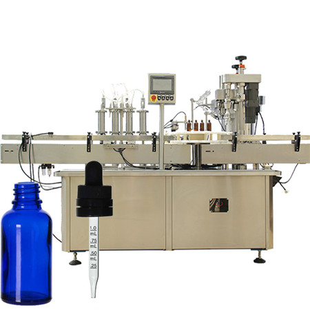 Има во залиха Автоматска линија за полнење шишиња 10-5000ml Автоматско преливно полнење течност за шишиња за сок од пијалоци