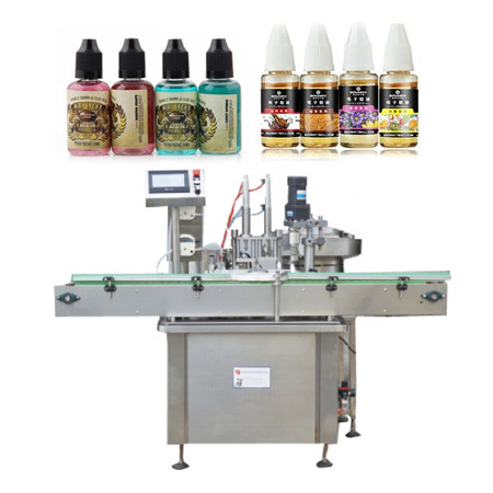 Комплетно автоматска машина за пакување со шише со есенцијално масло од 10 ml 30ml со plc и екран на допир