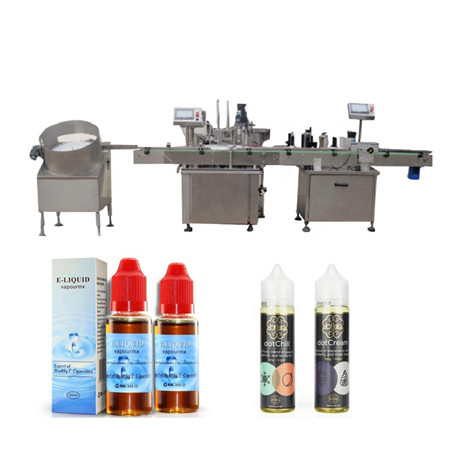 фабричка целосна автоматска машина за полнење и етикетирање на шишиња од црвено грозје со полнење со азот