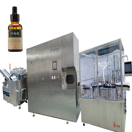 Автоматска машина за покривање и етикетирање за полнење шишиња, машина за флаширање вијала со вакцини