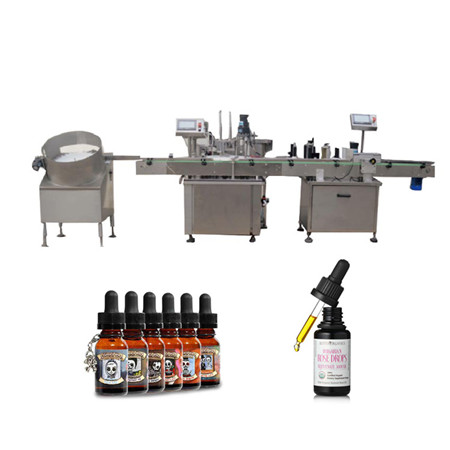 автоматска машина за полнење шишиња за полнење со течност за мешање на течност од 10 ml е-течна 2 ml вакуумски парфем