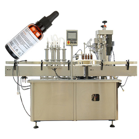 Пластична е-течна машина за полнење со вкус од 60 ml Е сок од 10 ml машина за полнење сок од вино со Siemens PLC