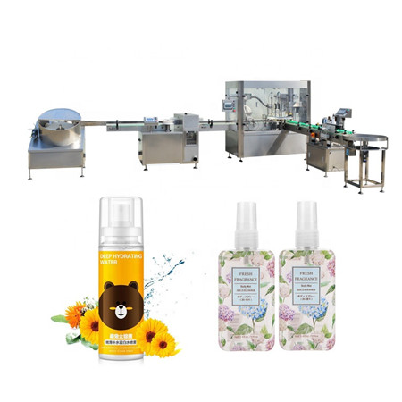 Линија за полнење стаклени шишиња за парфемско масло, машина за покривање стаклени шишења од 10 ml