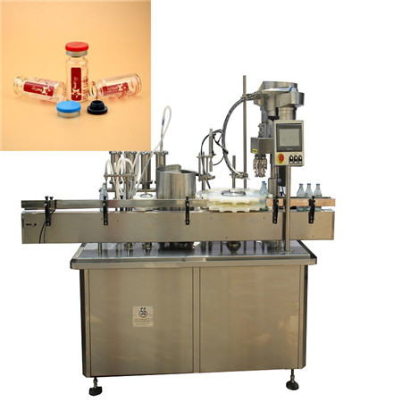 Автоматска машина за полнење и етикетирање за полнење шишиња со шишенце
